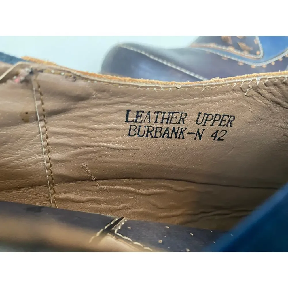 L’Artiste Spring Step Burbank Brown Leather Clogs EU 42 US 10.5-11 Comfort Shoe